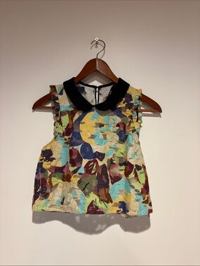 Zara Cropped Collared Tank